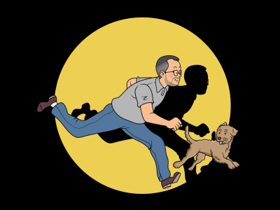 A cartoon portrait in tintin style