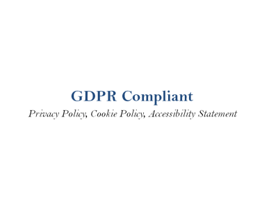 A GDPR compliant Privacy Policy, Cookie Policy and Accessibility Statement