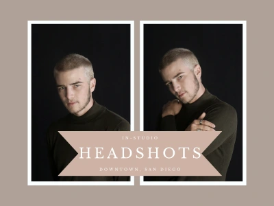 In-studio headshots in Downtown San Diego