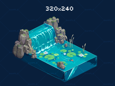 Professional pixel art icon, illustration and animation