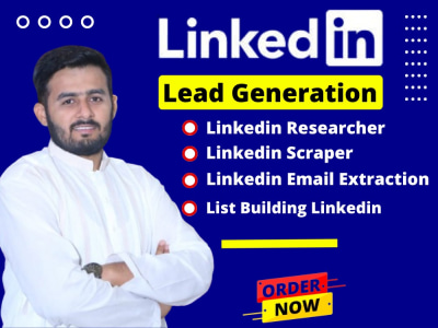 Linkedin lead generation, Linkedin researcher, Linkedin email extraction