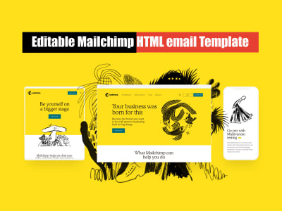 Custom Drag & Drop Mailchimp HTML Email Template