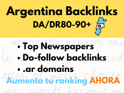 Backlinks from top Spanish Argentinian newspapers DA90+