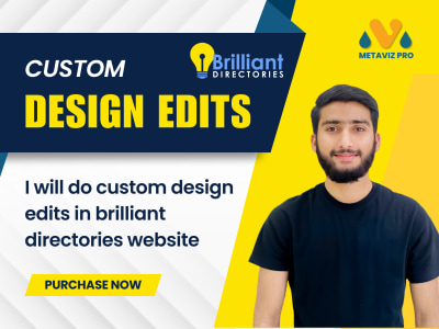 Custom design edits in brilliant directories website