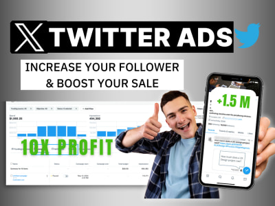 Twitter Marketing Ad Campaign | Pixel setup | Grow twitter follower.