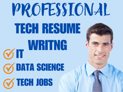 A professional Tech resume writing for IT, Data science, Tech jobs