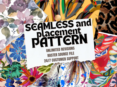 Do seamless pattern design, artwork, print, PSD file