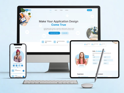 Responsive Personal Portfolio Website Design in Figma - UI UX Design ...