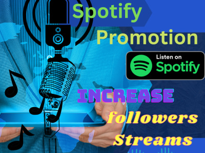Organic Spotify Music Promotion and Plays, followers and Listeners