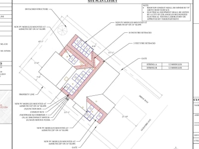 Detailed Electrical Drawings and Solar System Plans in Autocad