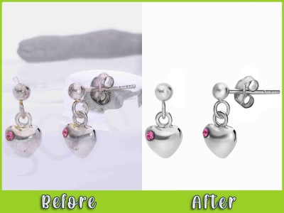 Professional jewelry image retouching and enhancement