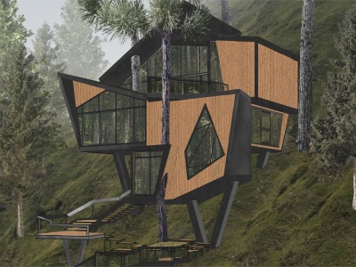 Conceptual 3d exterior renders architecture visualization using twinmotion