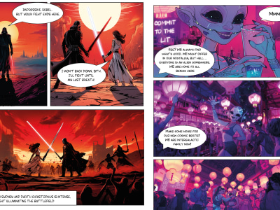 Comics book generated with AI