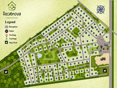 An Amazing Campground map ,Rv Park or Site Plan