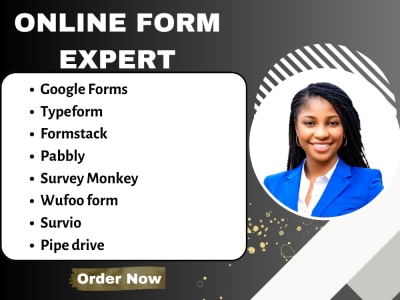 Your online forms, jotform, typeform, survey monkey pandadoc, wufoo form