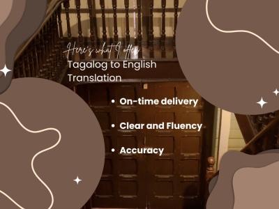 Filipino to English translation
