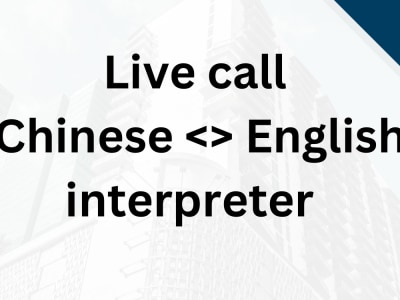 A clear communication between you and your Chinese counterpart,
