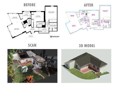 CAD, Revit BIM, MEP Model from Point Cloud & Matterport scan