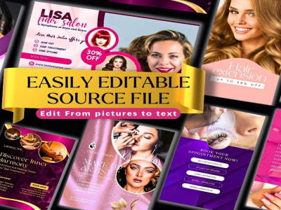 Professional display board for salon, hair extension or spa