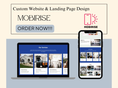 A customized, clean, responsive Mobirise website and landing page design