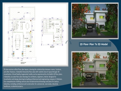 Modern 3D Model Conversion from 2D Floor Plan