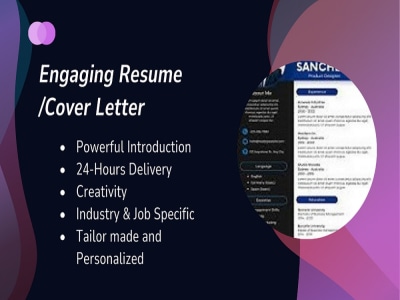 A Professional CV/Resume | Cover letter | Writing Art& Design
