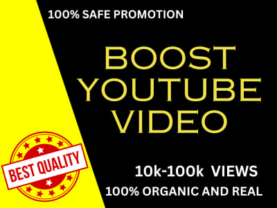 NON DROP Organic YouTube views & Likes, YouTube promotion,YouTube marketing