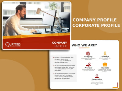 A Professional Company profile, Corporate profile design | Company brochure