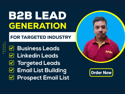 Targeted B2B lead generation related to any industry