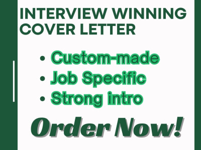 An INTERVIEW WINNING cover letter [custom-made]