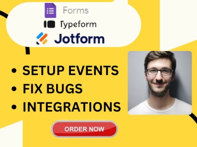 Typeform, google forms, jotform setup