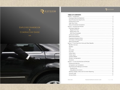 A branded Employee Handbook & Contractor Guide mapped to state laws.