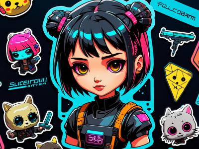 Your Custom Sticker Set: Ideal for Branding, Social, Messaging & Merch!