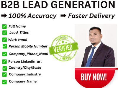 Email Lead list, Person Mobile List, B2b Lead generation, B2b Prospect list
