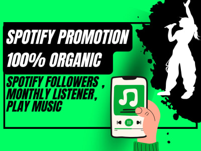 Spotify followers , monthly listener, play music