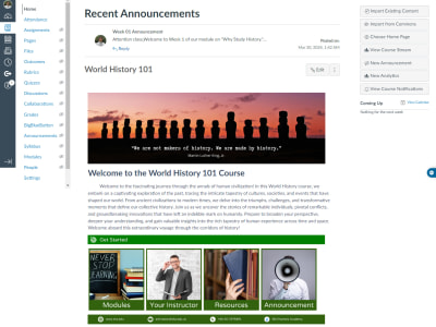 An engaging LMS Design for enhanced learning outcomes in Canvas LMS