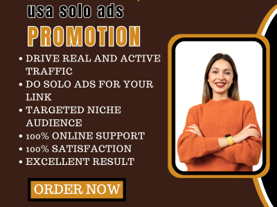 USA solo ads promotion, affiliate marketing, mlm link
