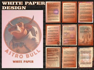 White paper design for crypto, ICO and NFT projects