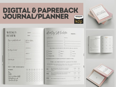 Premium Digital & Paperback Journal/Planner for Self-Care, Daily & Travel