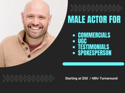 A Professional Male Actor For UGC / Spokesperson / Testimonial / Commercial