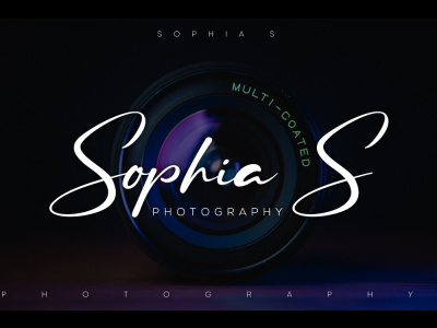 Professional and minimal photography signature logo