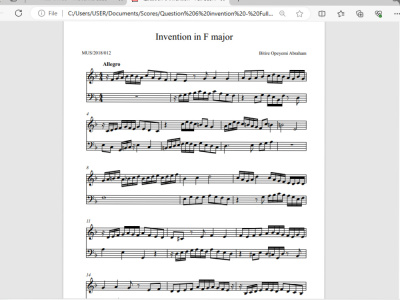 Your music accurately transcribed/ Scored
