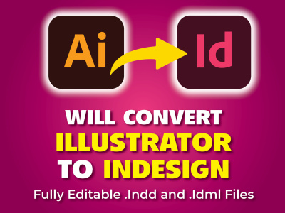 Convert Illustrator to fully editable Indesign