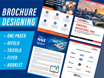 A Professional Brochure design, Flyer design, Trifold design