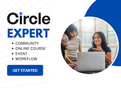 Circle.so expert services including circle community set up, online course