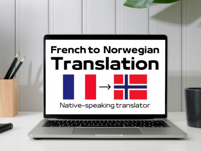 A professional French to Norwegian translation