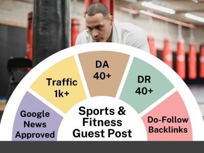 Guest Post on sports and fitness sites with high DA & DR