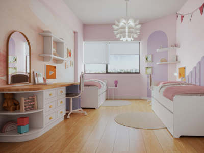 The nicest bedroom for your kids on a budget