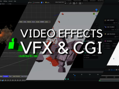 Vfx Animation Example Video effects (VFX) and CGI content compositing of video and animations ...