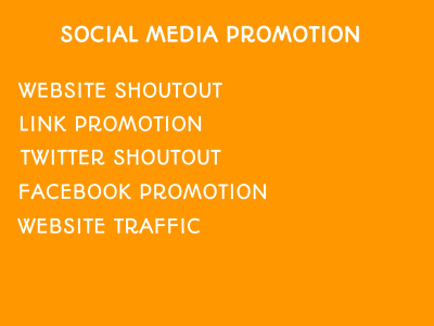 To promote shoutout and share website link to FB, twitter and IG audiences